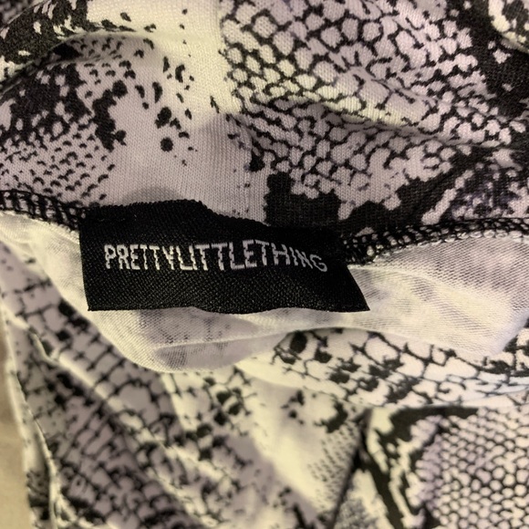 PLT Snake Print High Neck Bodysuit - Picture 3 of 3